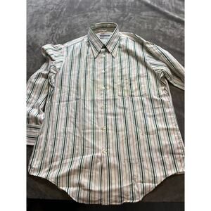 vintage 70s GRANTS Menswear Button Up Long Sleeve Shirt Mens 16.5x32